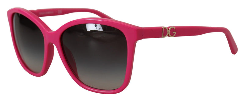 Elegantes gafas de sol rosa rosa redonda para mujeres