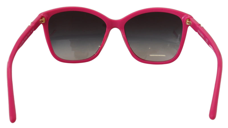 Elegantes gafas de sol rosa rosa redonda para mujeres