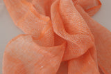 Eleganter orangefarbener Leinenschal -Wrap -Schal