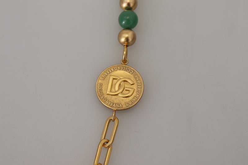 Elegante collana di pietre preziose in oro