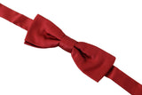 Elegante corbata de seda rojo de seda