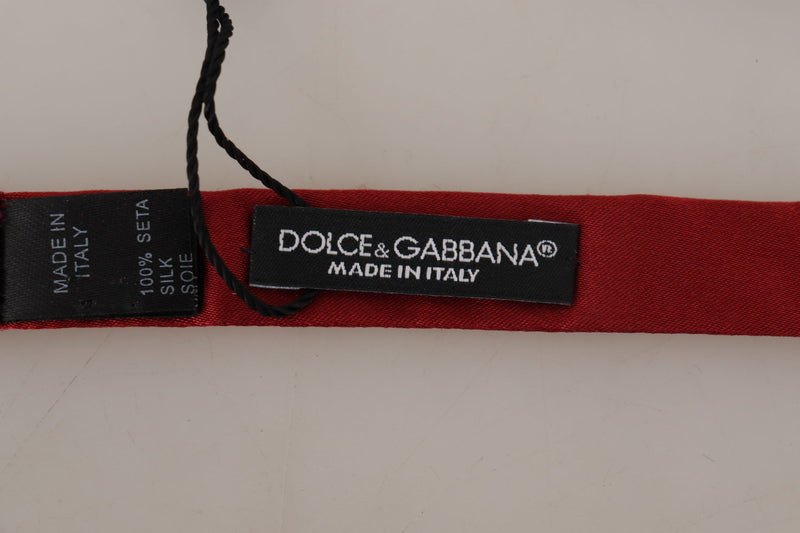 Elegante corbata de seda rojo de seda