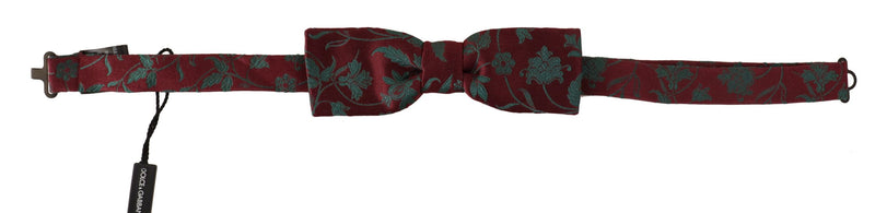 Elegante corbata de lazo estampada marrón