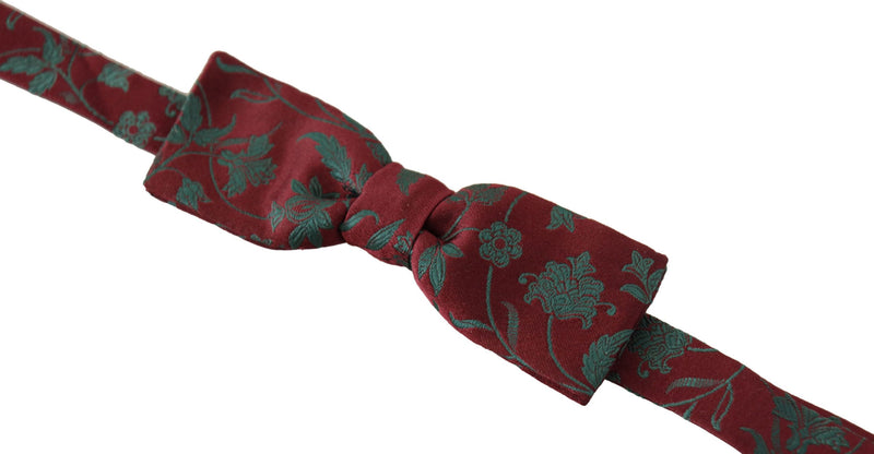 Elegante corbata de lazo estampada marrón