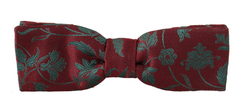 Elegante corbata de lazo estampada marrón