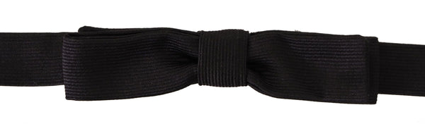 Elegante corbata de seda negra de seda