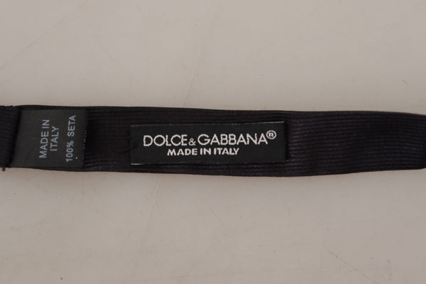 Elegante corbata de seda negra de seda