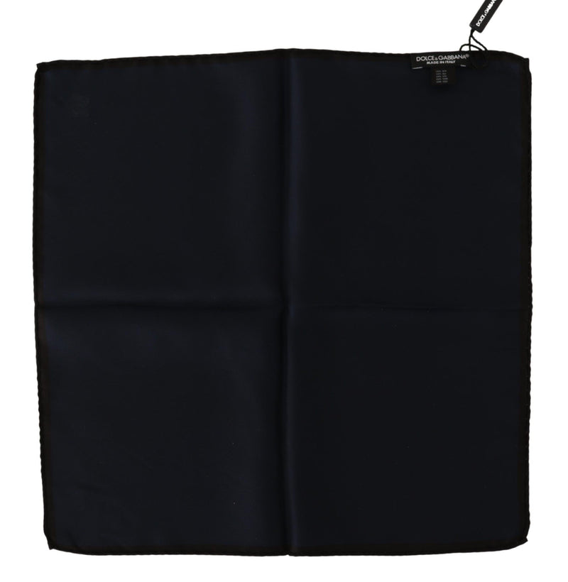 Black Square Handkerchief 100% Silk Scarf