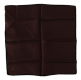 Maroon Square Handkerchief 100% Silk Scarf