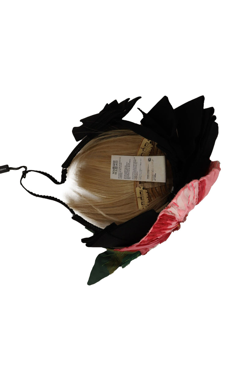 Black Silk White Hair Parrucchiera Diadem Headband
