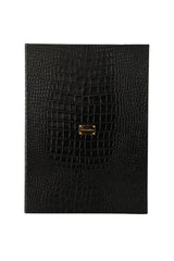 Elegant Black Leather Catalogue Case