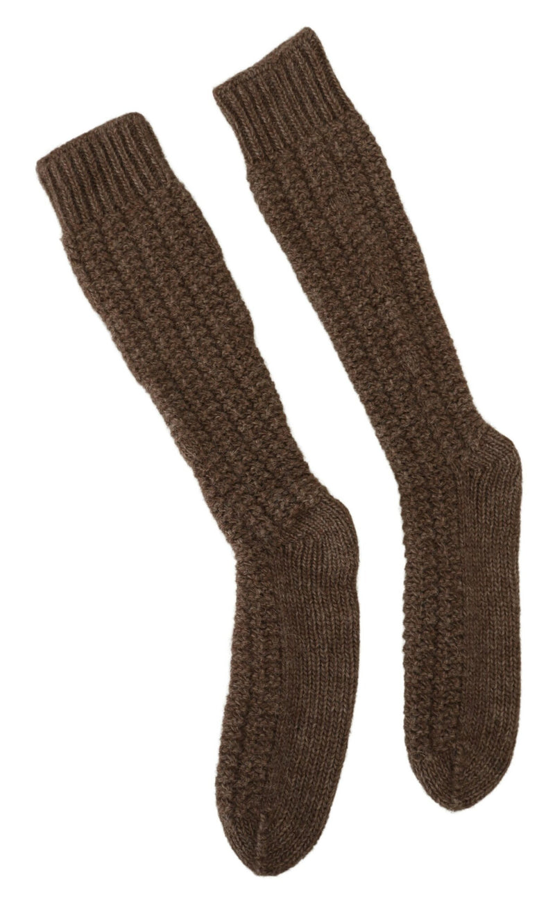 Chic Over-Calf Woll-Mischung Stricksocken