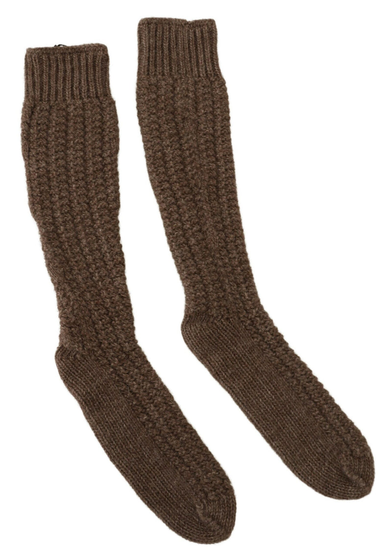 Chic Over-Calf Woll-Mischung Stricksocken