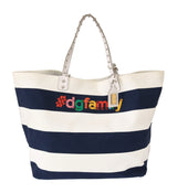 Chic gestreichte Beatrice -Tote -Handtasche