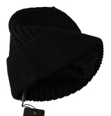 Black Wool Knit Women Winter Hat