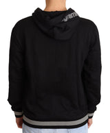 Black Cotton Hooded #dgfamily Sweater