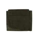 Elegant Black Leather Wallet with Logo Detail