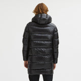 Reversible Hooded Duck Feather Jacket - Dual Tones