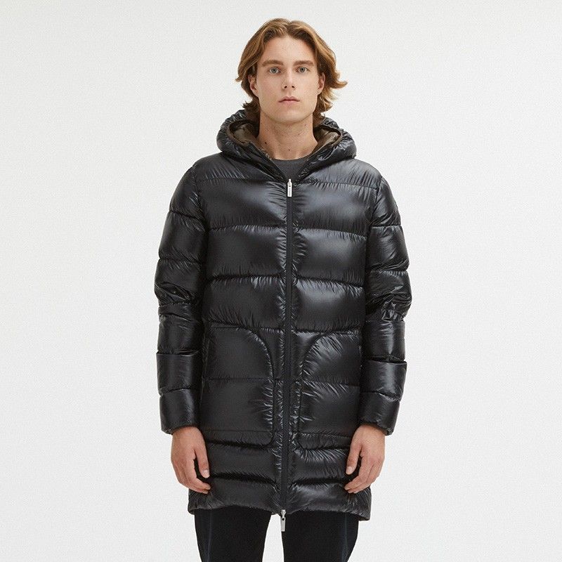 Reversible Hooded Duck Feather Jacket - Dual Tones