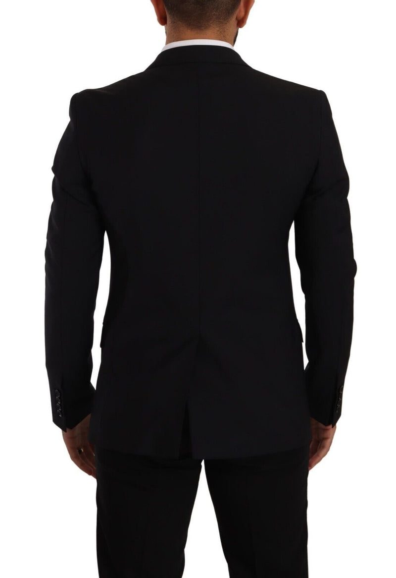 Black Slim Fit Vest 2 Button MARTINI Blazer