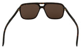 Elegantes gafas de sol de hombres estampadas de Brown