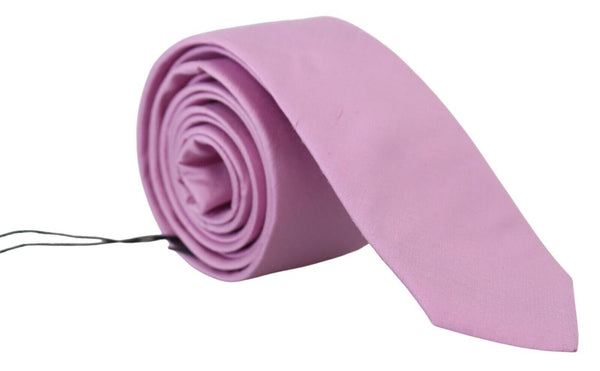 Elegante corbata de hombres de seda en rosa