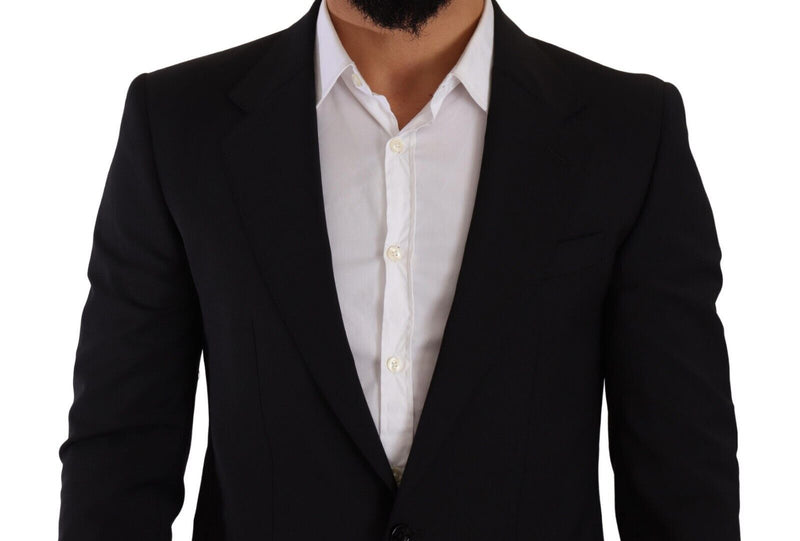 Black Slim Fit Vest 2 Button MARTINI Blazer