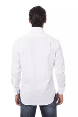Elegant Monogram Embroidered Cotton Shirt