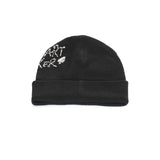 Elegant Knitted Black Acrylic Hat