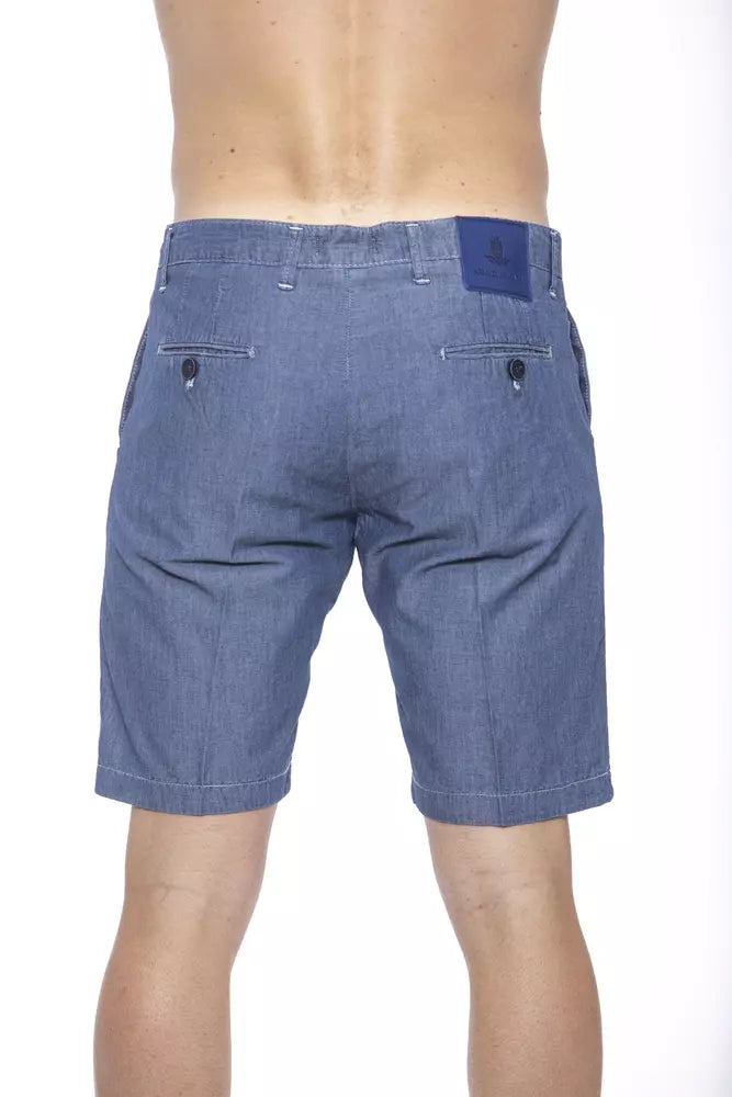 Elegant Men's Blue Bermuda Shorts