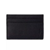 Sleek Black Leather Card Wallet for Men