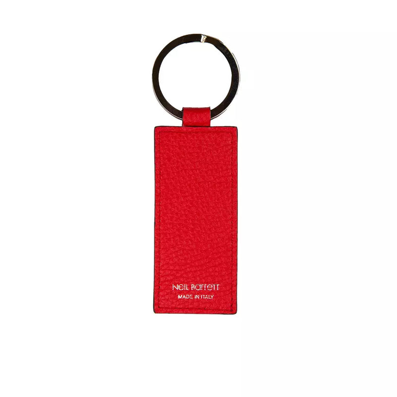 Red Leather Keychain