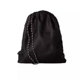 Elegant Drawstring Backpack in Sleek Black