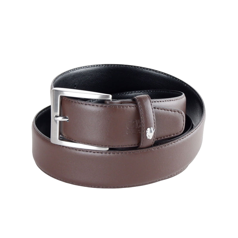 Brown Leather Di Calfskin Belt