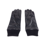 Elegant Black Leather Gloves for Men