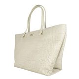 Classy White Calfskin Leather Handbag